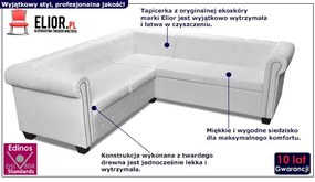 5-osobowy biały narożnik w stylu S2-K64