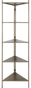 Metalowy regał w kolorze złotym 58,5x200 cm Display – Light &amp; Living
