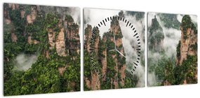 Obraz - Zhangjiajie National Park, Chiny (z zegarem) (90x30 cm)