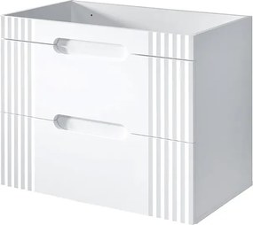 Biała szafka umywalkowa 80 cm R0-G61