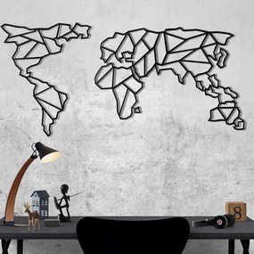 Metalowa dekoracja ścienna Map, 60x130 cm