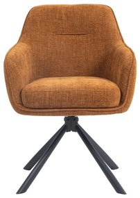Pomarańczowe tapicerowane fotele jadalniane zestaw 2 szt. Avola – Unique Furniture