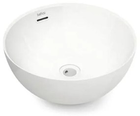 Bathco 4131 - Umywalka nablatowa BARI Ø 37 cm porcelana/biała