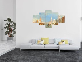 Obraz - Joseph Mallord William Turner, Venice the Dogana and San Giorgio Maggiore, reprodukcje (125x70 cm)