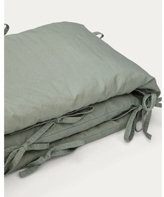 Zielony ochraniacz do łóżeczka z bawełny organicznej 180 cm Laily – Kave Home