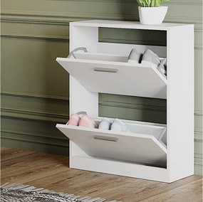 Szafka na buty biały 59x22x72.5 gizmo