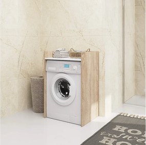 Obudowa na pralkę AKORD FIN Dąb Sonoma, Biały 64 cm 1 półka 64x50x98 cm