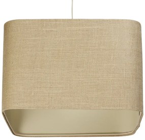 Lampa wisząca KWADRO LEN 012-40w30 jutowa/beżowa BPS KONCEPT