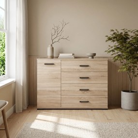 Komoda ALBANO 120 cm do Salonu Sypialni Dąb sonoma