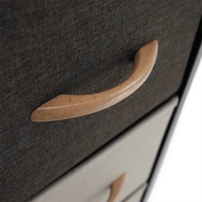 Komoda z szufladami z tkaniny HAZEL TYP 1, brązowy, L