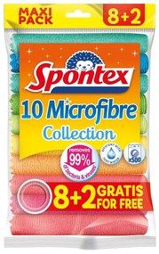 Spontex Ścierki Microfiber 8+2