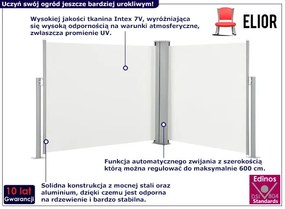 Kremowa markiza boczna - Blures