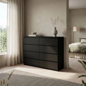 Komoda NUDO 120 cm do Salonu Sypialni Czarny