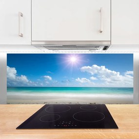 Szkło do Kuchni na Ścianę Słoneczny Dzień Na Plaży