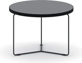 Okrągły stół konferencyjny TENDER, wysokość 38 cm, średnica 50 cm, grafit