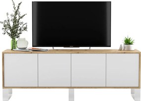 Szafka rtv dąb wotan + biały E7-B97
