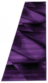 Dywan nowoczesny Miami fioletowo-czarny 80 cm x 300 cm