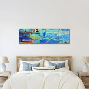 Obraz - Abstrakcyjny obraz olejny (170x50 cm)