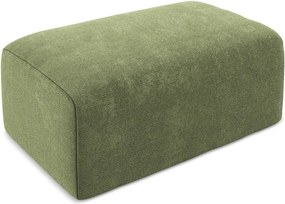 Zielony podnóżek z tkaniny szenilowej Kona – Makamii