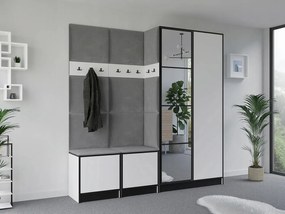 Garderoba EDEN 21 Biały + Szary