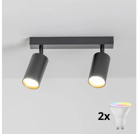Brilagi - ściemnialna oprawa punktowa LED SELE 2xGU10/6,5W/230V czarny/złoty