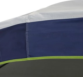 Outsunny Pawilon Imprezowy 4x4m Ochrona UV Poliester Kremowo-biały i Niebieski Stabilna Konstrukcja | Aosom PL