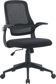 Czarne tapicerowane krzesło biurowe Gilmore – Yes Everyday