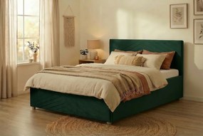 Łóżko VEGA 160x200 cm Turkusowy Z materacem