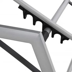 EXPERT - aluminiowy leżak ogrodowy na kółkach