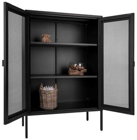 Czarna metalowa witryna 80x120 cm Melbourne – House Nordic
