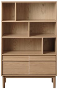 Regał w dekorze dębu 140x90 cm Ponza – Unique Furniture