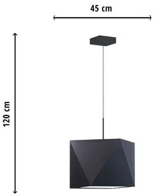 Lampa wisząca z abażurem - EX273-Marsylis Opes 10X