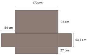 Pokrowiec na sofę WELL, pikowany, mikrofibra, 279 x 179 cm