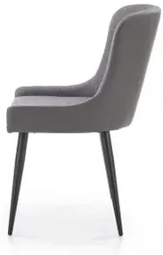 Krzesło tapicerowane K333 jasno szare/ciemno szare HALMAR