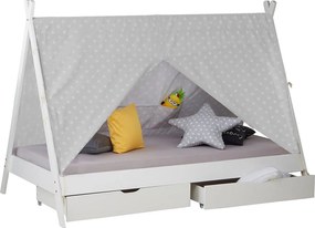 Łóżko dziecięce 90x200 cm białe