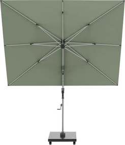 HYPERION 330 x 240 PRESTIGE - luksusowy huśtawkowy parasol ogrodowy z bocznym drążkiem : Kolor parasola - Khaki