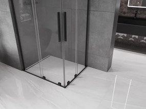 Mexen Velar L Duo kabina prysznicowa rozsuwana 90 x 80 cm, transparent, czarna - 871-090-080-02-03-70