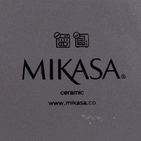 Ciemnoszary talerz ceramiczny Mikasa Serenity, ø 20 cm