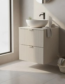 Kaszmirowa Szafka Wisząca Pod Umywalkę Z Szufladami E0-Z15