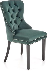 Pikowane velvetowe krzesło z pinezkami Miya