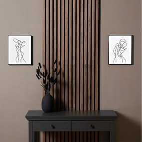 Panel ścienny 60x60x2,5 cm Brązowy