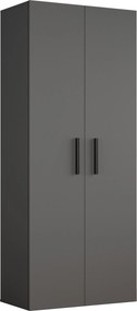 Masseno Garderoba MODULO 80/204/40 cm do Przedpokoju Nowoczesna Szara