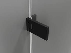 Mexen Lunar-F drzwi prysznicowe składane prawe 90 cm, transparent, czarne - 836-090-000-70-00-P