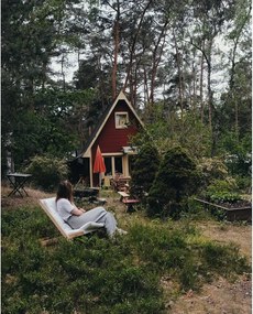 Fotel rozkładany Karup Design Boogie Raw/Linen Beige