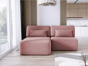 Narożnik TILIA wolnostojący układ L strona Lewa z funkcją spania w tkaninie Tilia 62