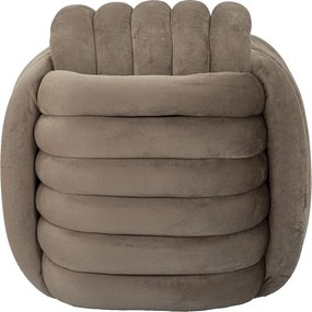 Pufa Łokieć 4, Szary, 45x45x45 cm, Kendra Home