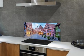 Panel Szklany Urokliwe Niemieckie Stare Miasto