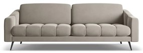 Beżowa aksamitna sofa 238 cm Nalu – Makamii