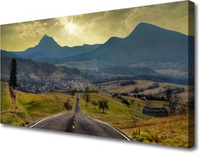 Obraz canvas na ścianę Kręta Droga ku Szczytom