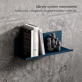 Półka wisząca JOANNE 400 mm, Modern: granatowa